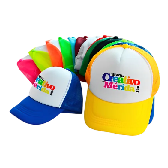 Gorra de malla personalizada corporativa