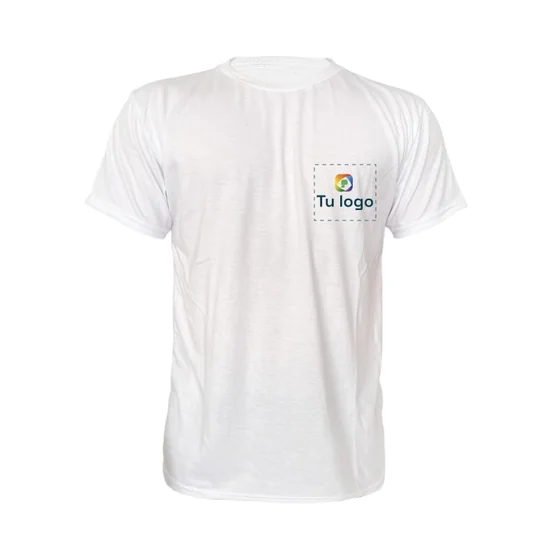 Camisetas Poli-algodón cuello redondo