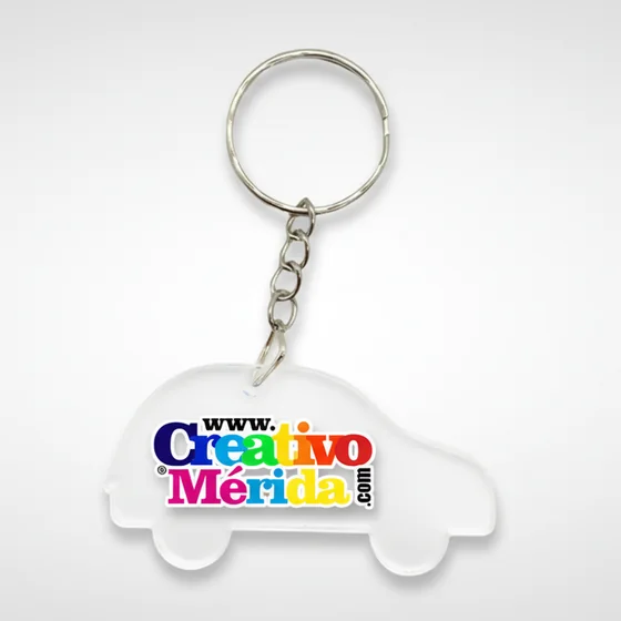 Llavero Acrílico Carro Personalizado