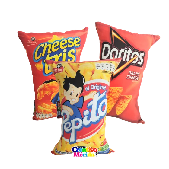 Cojín almohada snacks