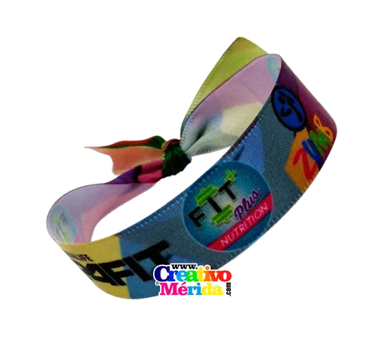 Pulseras sublimadas en cinta razo