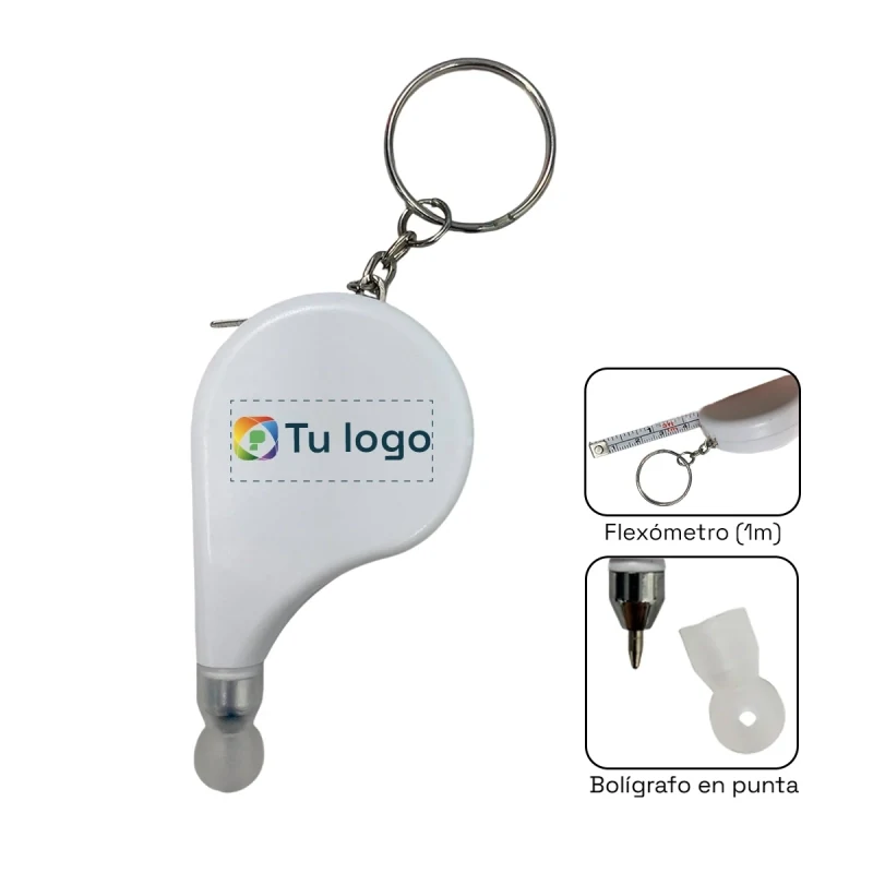 Imagen principal de Llavero flexómetro+bolígrafo