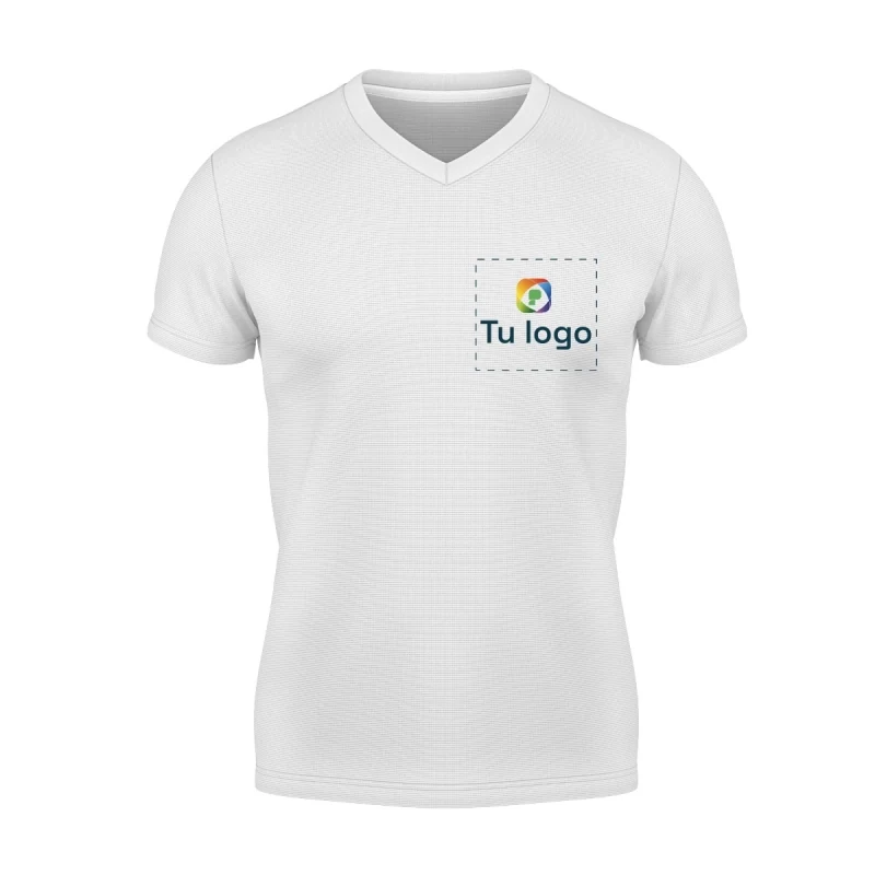 Imagen principal de Camisetas Poli-algodón cuello en V
