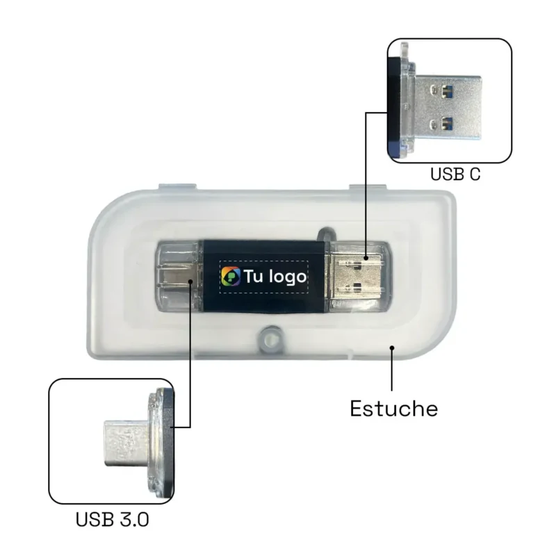 Imagen principal de Pendrive Duo USB+USB C 32GB