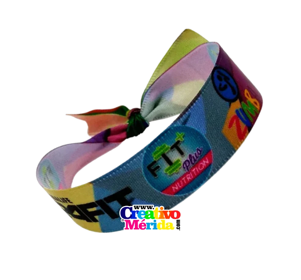 Imagen principal de Pulseras sublimadas en cinta razo
