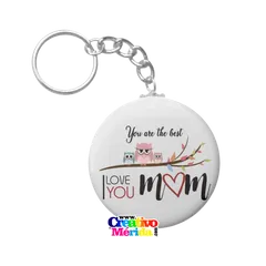 Vista previa de Llavero botón de 56mm con tu foto o logotipo 1