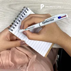 Vista previa de Bolígrafo Plástico Samu Bicolor 2