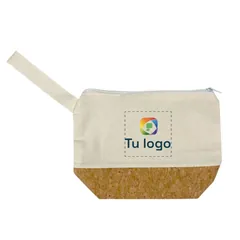 Vista previa de Cosmetiquera Ecológica de Lienzo y Corcho Personalizable 2