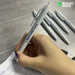 Vista previa de Bolígrafo Plástico White Pro 4