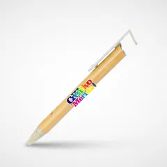 Vista previa de Boligrafo Bambú portacelular 1