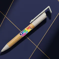 Vista previa de Boligrafo Bambú portacelular 3