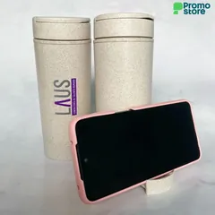 Vista previa de Mug de trigo porta celular 400ml 4