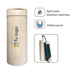 Vista previa de Mug de trigo porta celular 400ml 1