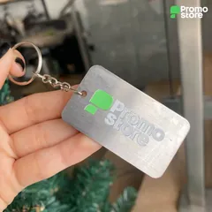 Vista previa de Llavero Rectangular Inox Full color 2