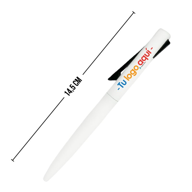 Vista previa de Bolígrafo Metálico Ejecutivo Blanco + Empaque 3