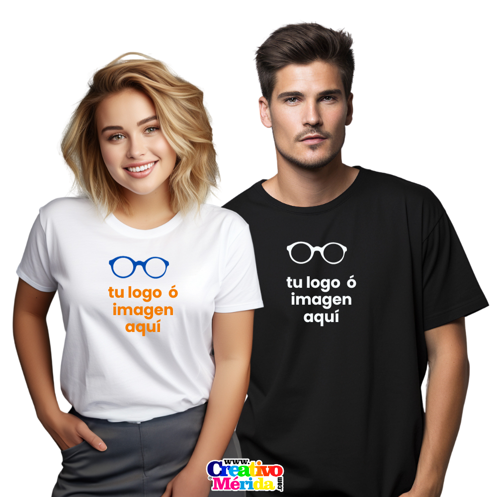 Vista previa 1 de Camisetas corporativas de algodón 80/20 con estampado DTF