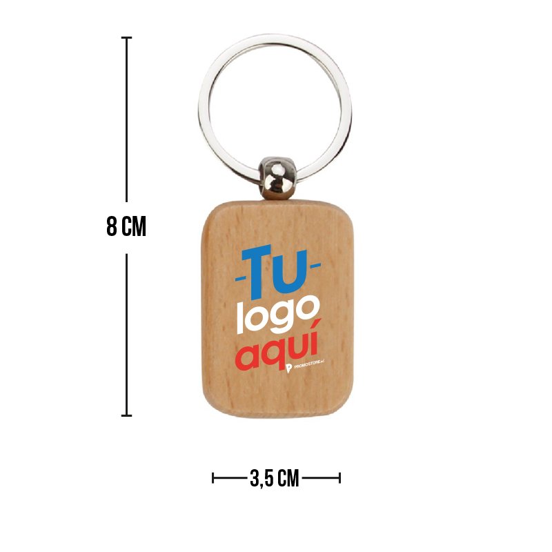 Vista previa de Llavero de bambú 3