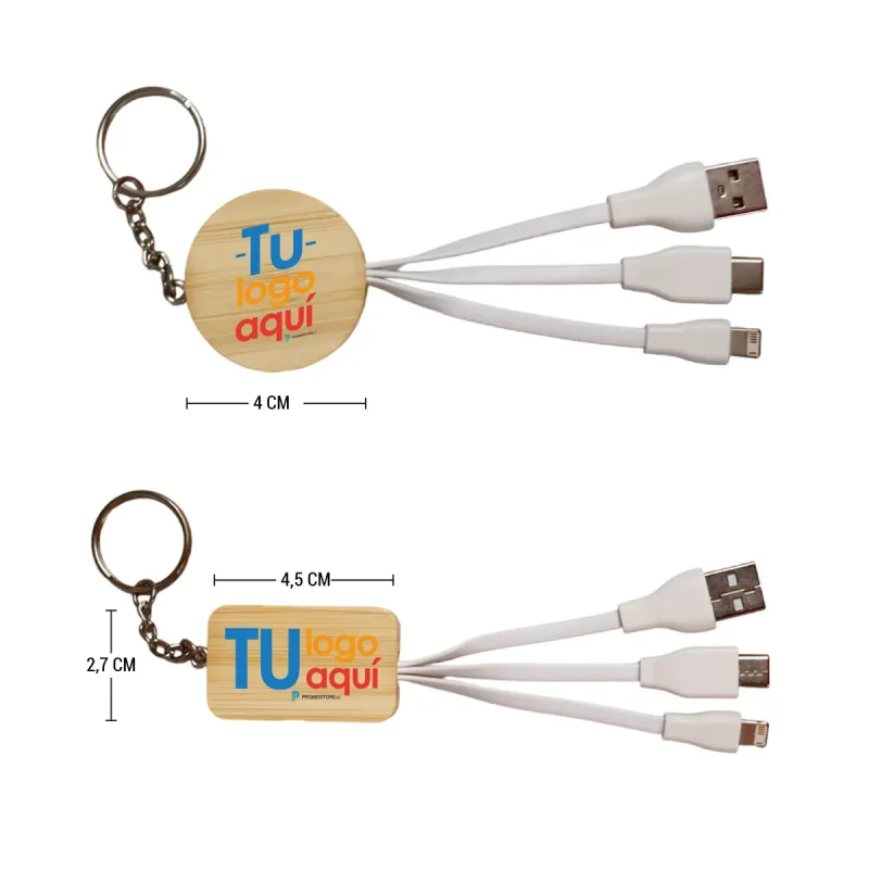 Vista previa de Llavero Multicables 3 en 1 3