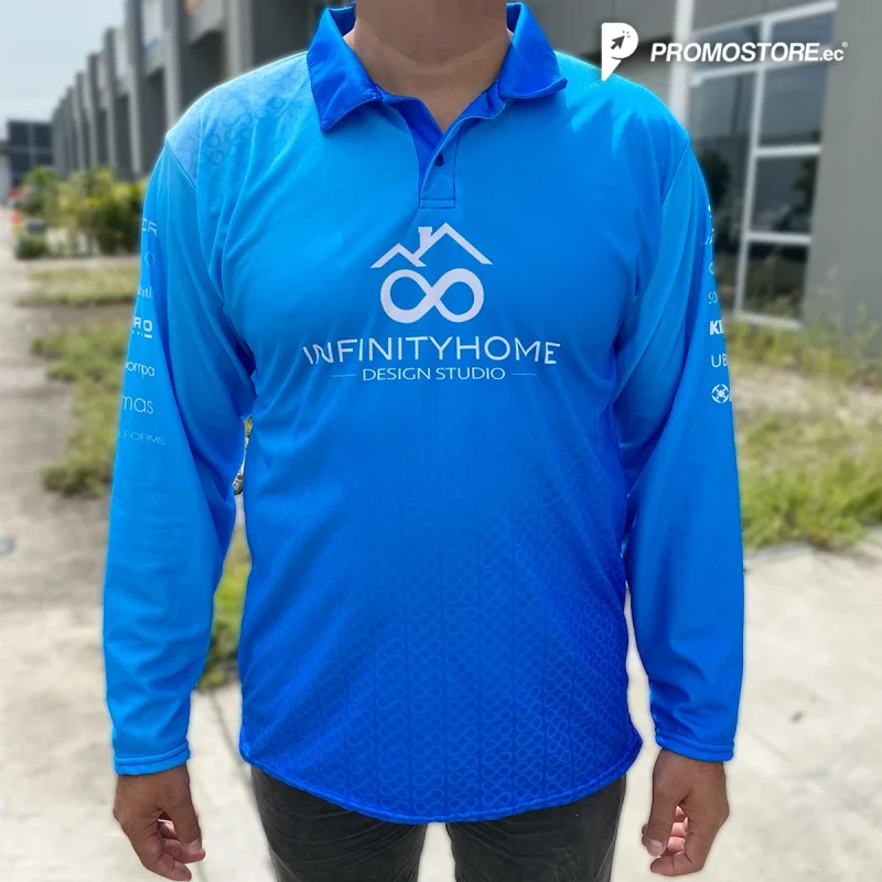 Vista previa de Camiseta Polo manga larga full color 2