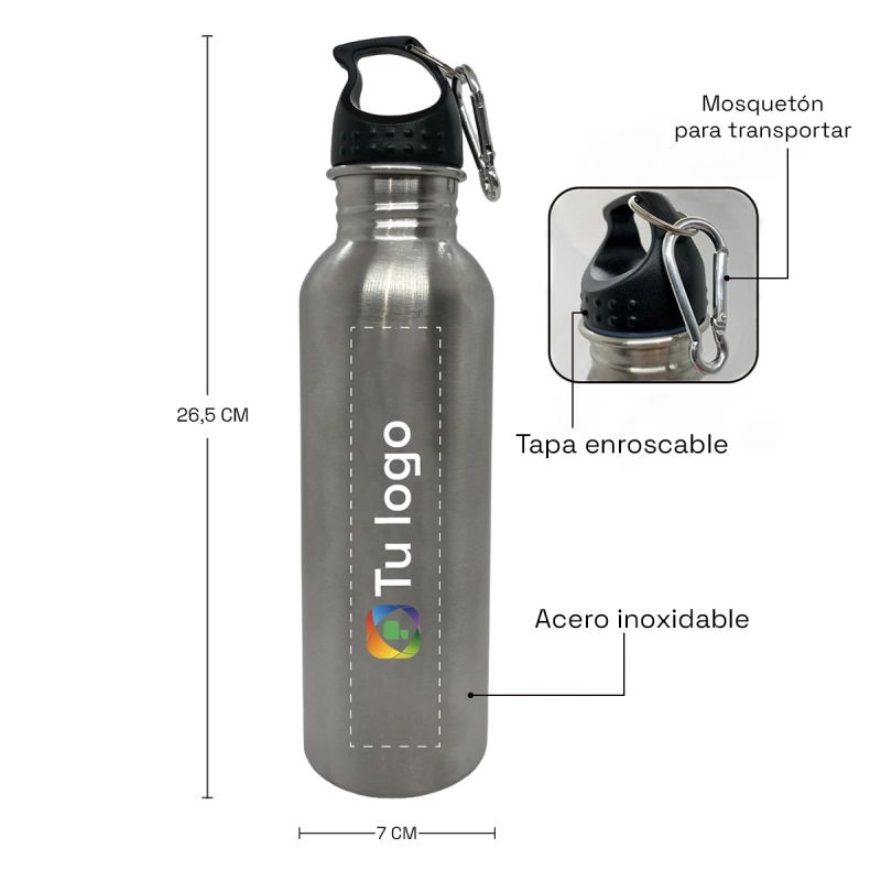 Vista previa de Tomatodo Metálico Porto 750ml 3