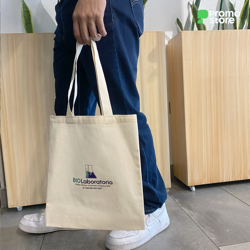 Vista previa de Tote bag de lienzo 28x32cm full color 5