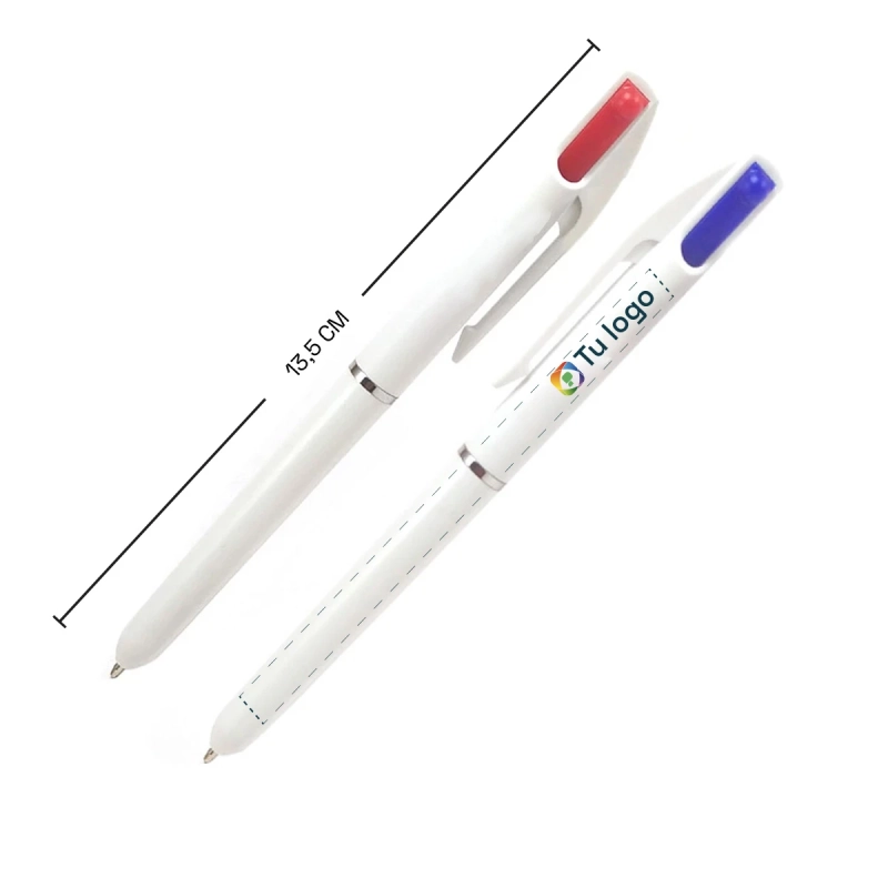 Vista previa de Bolígrafo Plástico Samu Bicolor 3