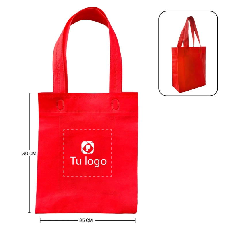 Vista previa de Bolso de cambrela termosellado con fuelle 25x30x9cm 4