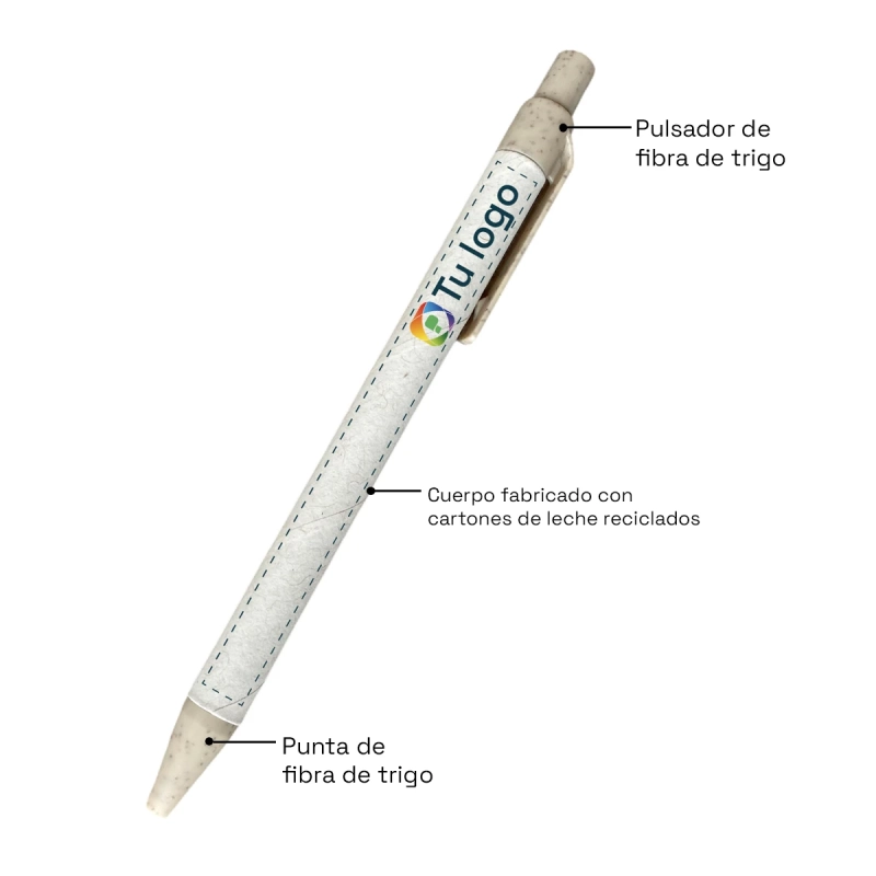 Vista previa de Bolígrafo Milk eco 3