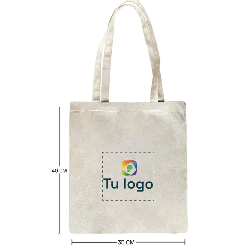 Vista previa de Bolso de lienzo premium 35x40cm 3