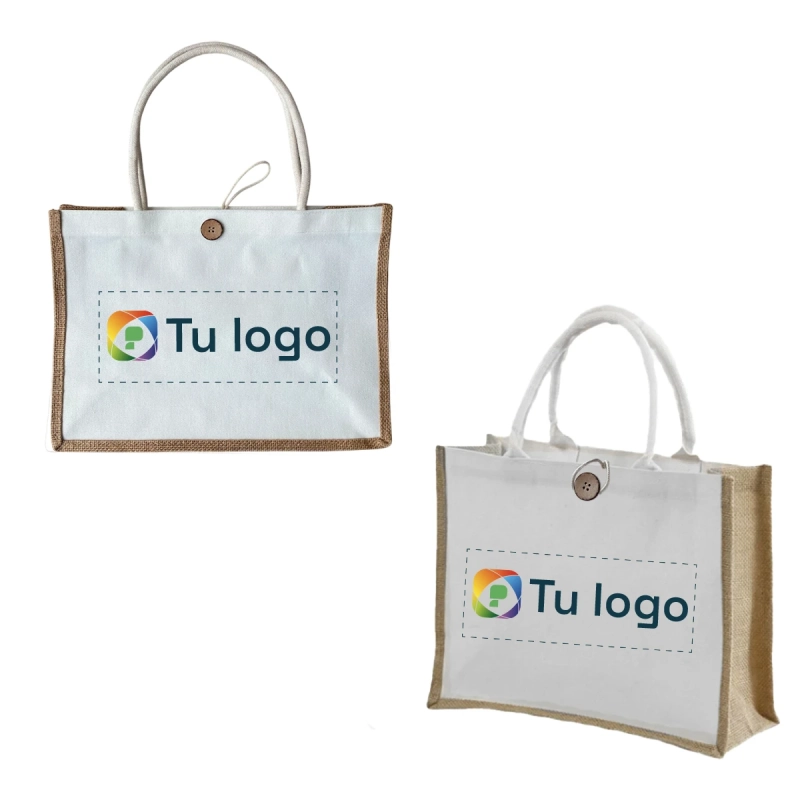 Vista previa de Bolso Playero de Yute + Lienzo 5