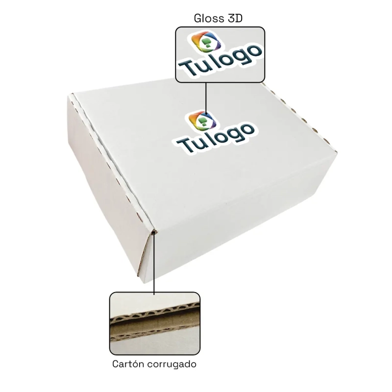 Caja 24,5x18x7cm con sticker