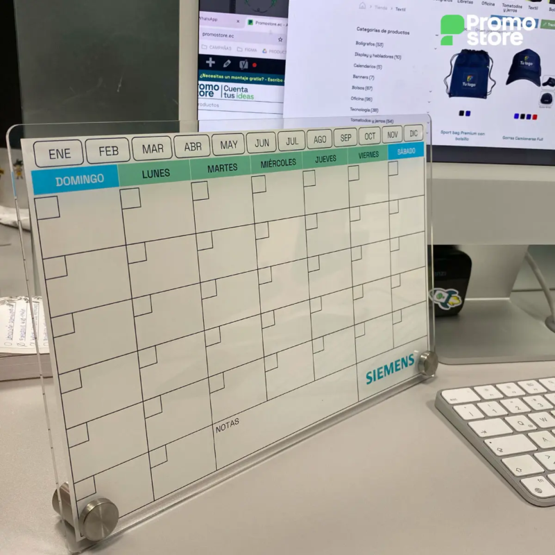 Vista previa de Pizarra acrílica con calendario perpetuo 4
