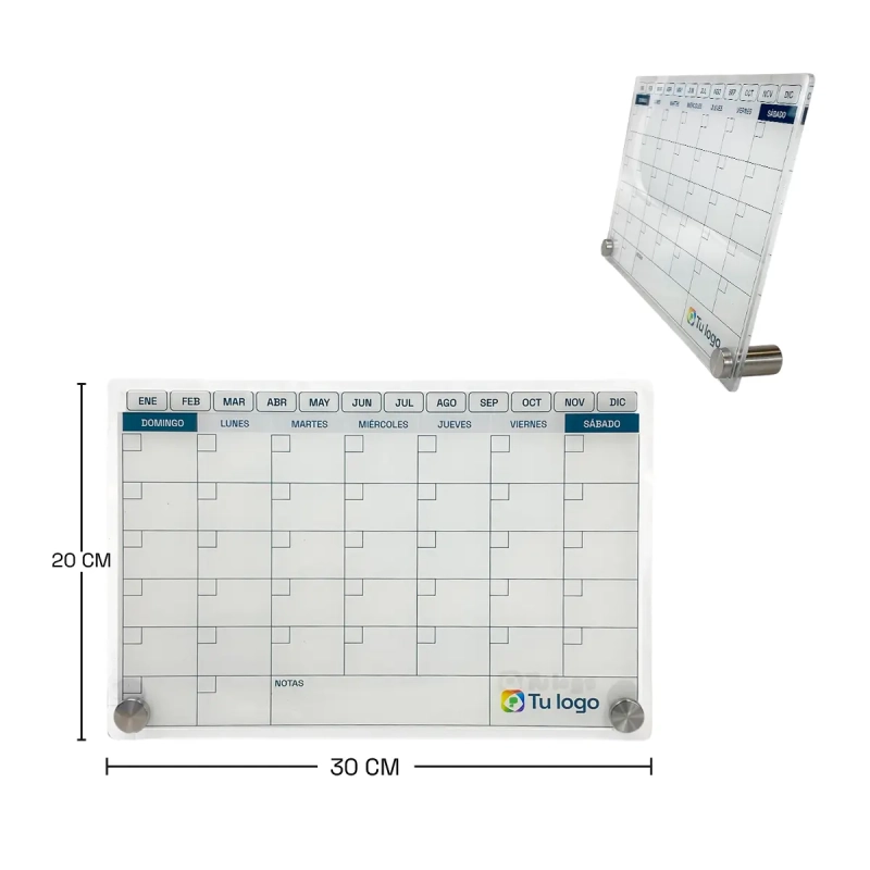 Vista previa de Pizarra acrílica con calendario perpetuo 3