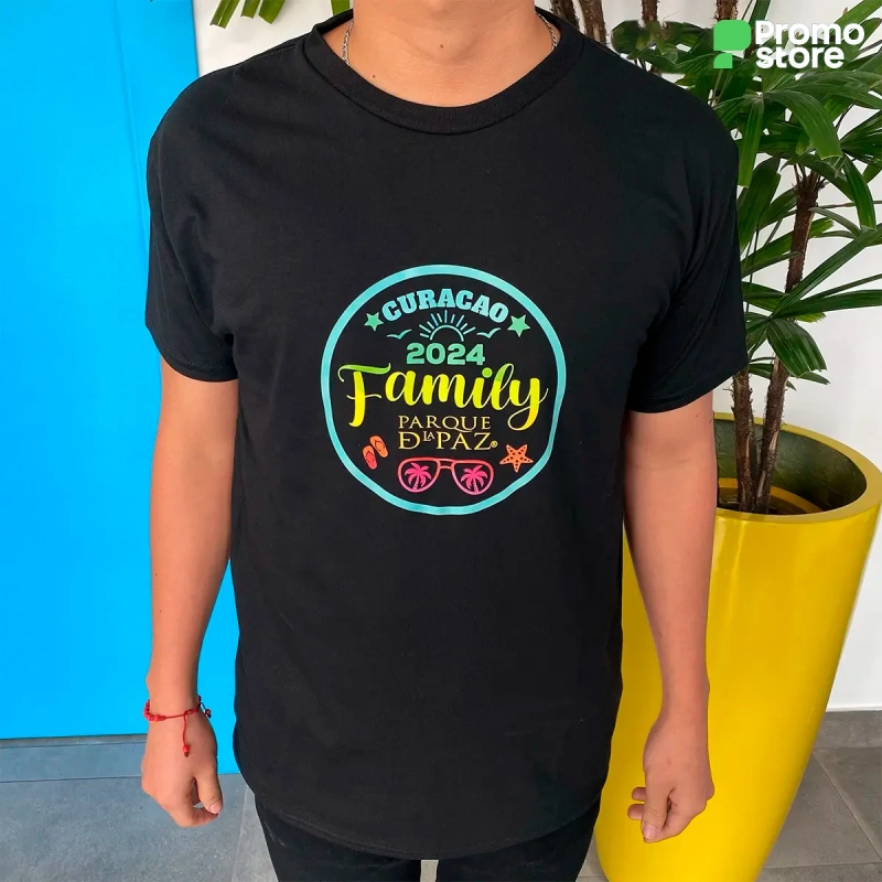 Vista previa de Camisetas Poli-algodón cuello redondo 3