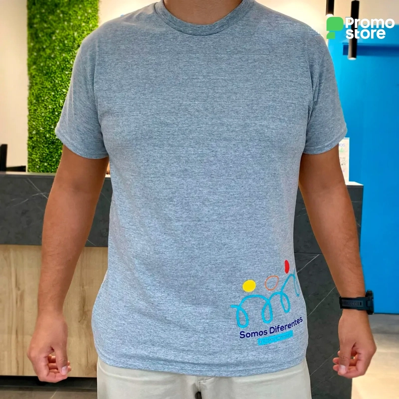 Vista previa de Camisetas Poli-algodón cuello redondo 4