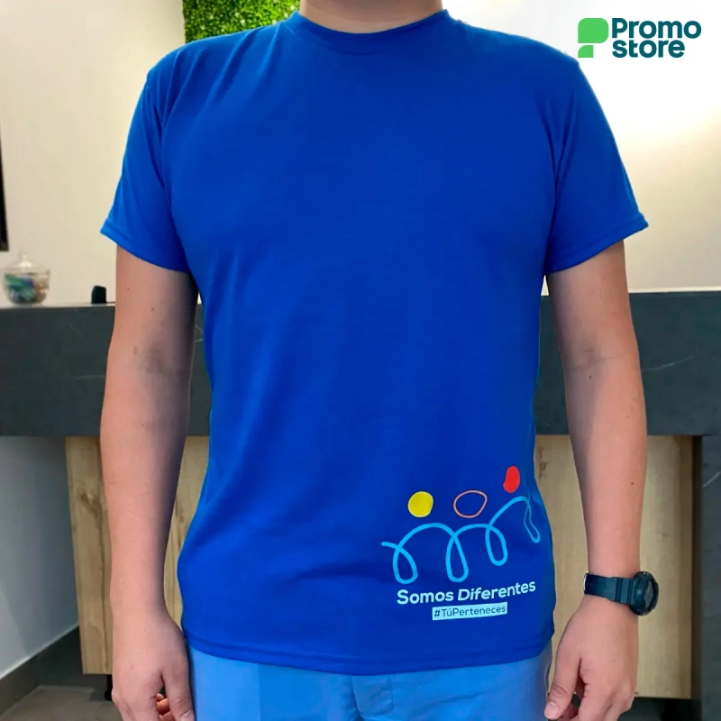 Vista previa de Camisetas Poli-algodón cuello redondo 6