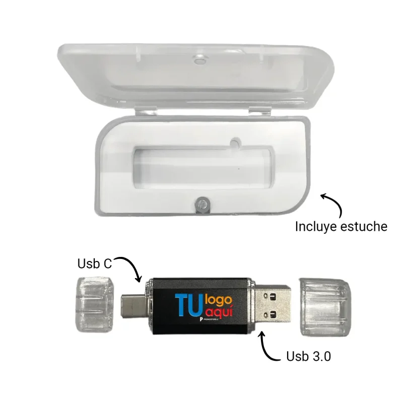 Vista previa de Pendrive Duo USB+USB C 32GB 6