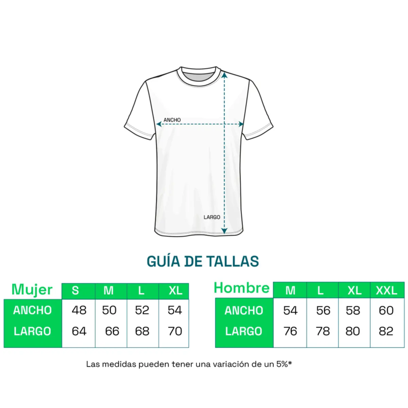 Vista previa de Camiseta cuello redondo full Color 5