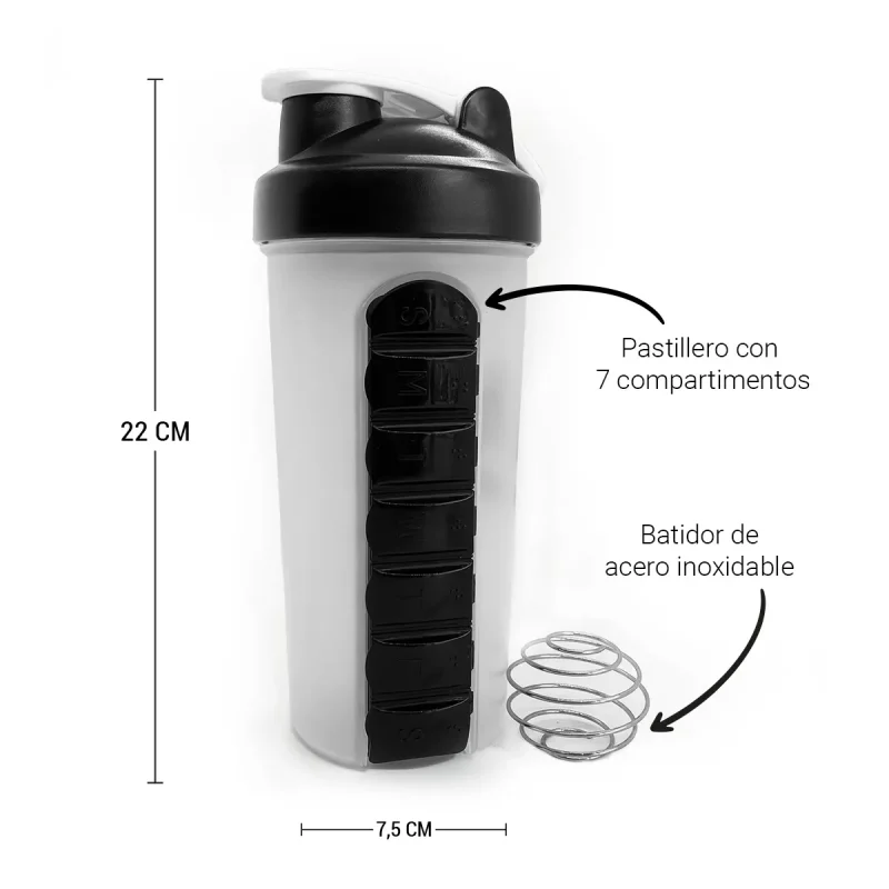 Vista previa de Tomatodo Shaker Pastillero 700ml 5