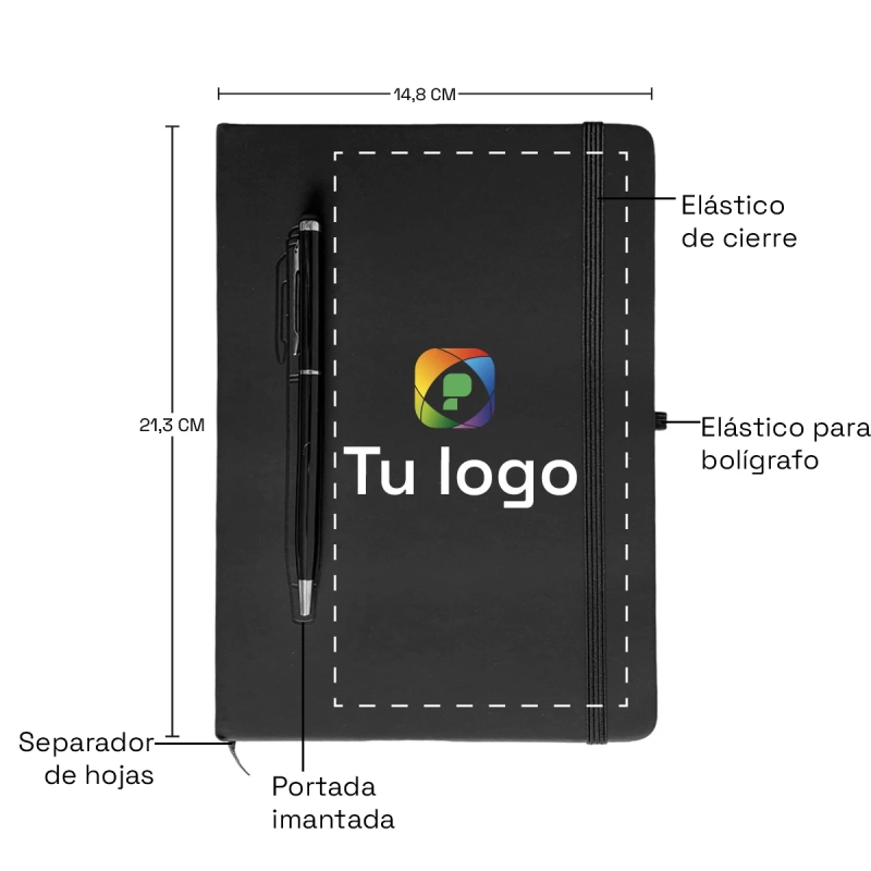 Vista previa de Libreta + bolígrafo Elegant 4
