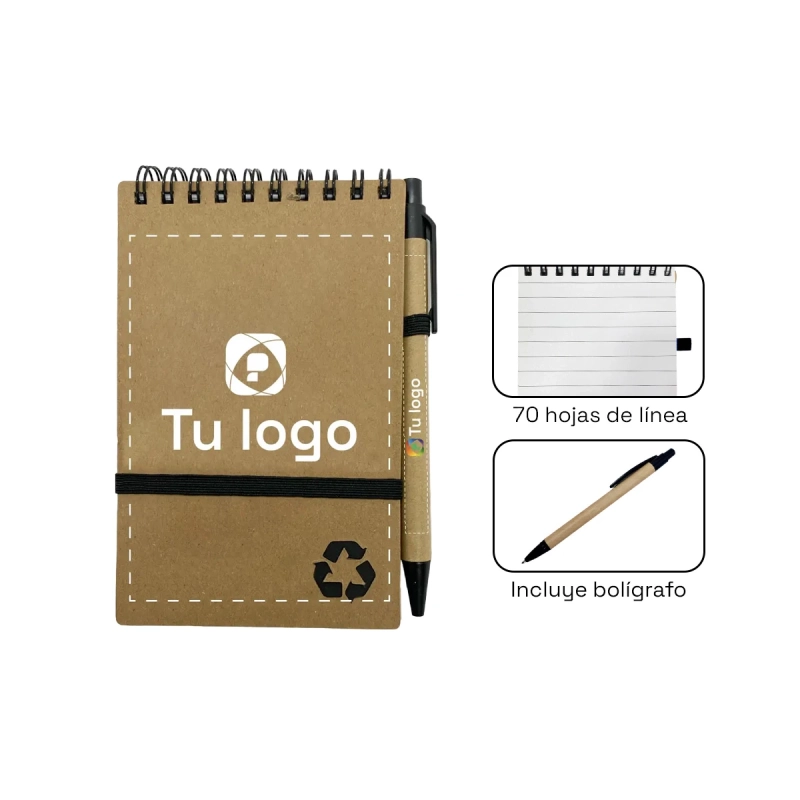 Mini libreta ecológica Terra 9×14 cm