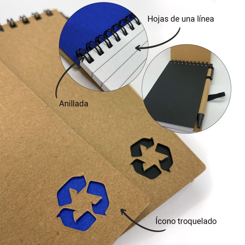 Vista previa de Mini libreta ecológica Terra 9×14 cm 3