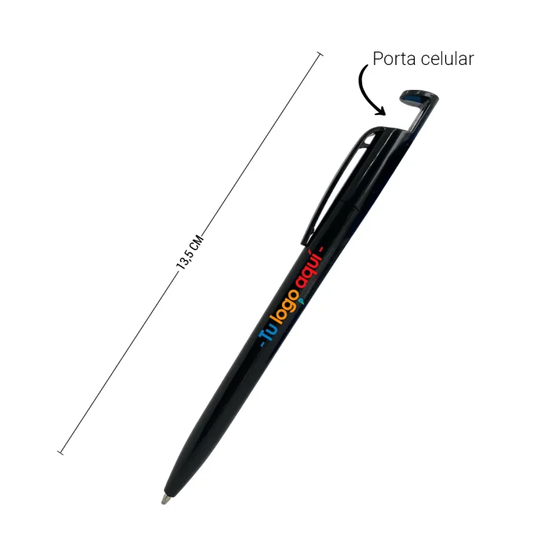 Vista previa de Bolígrafo Multifuncional para Empresas con Porta Celular 4