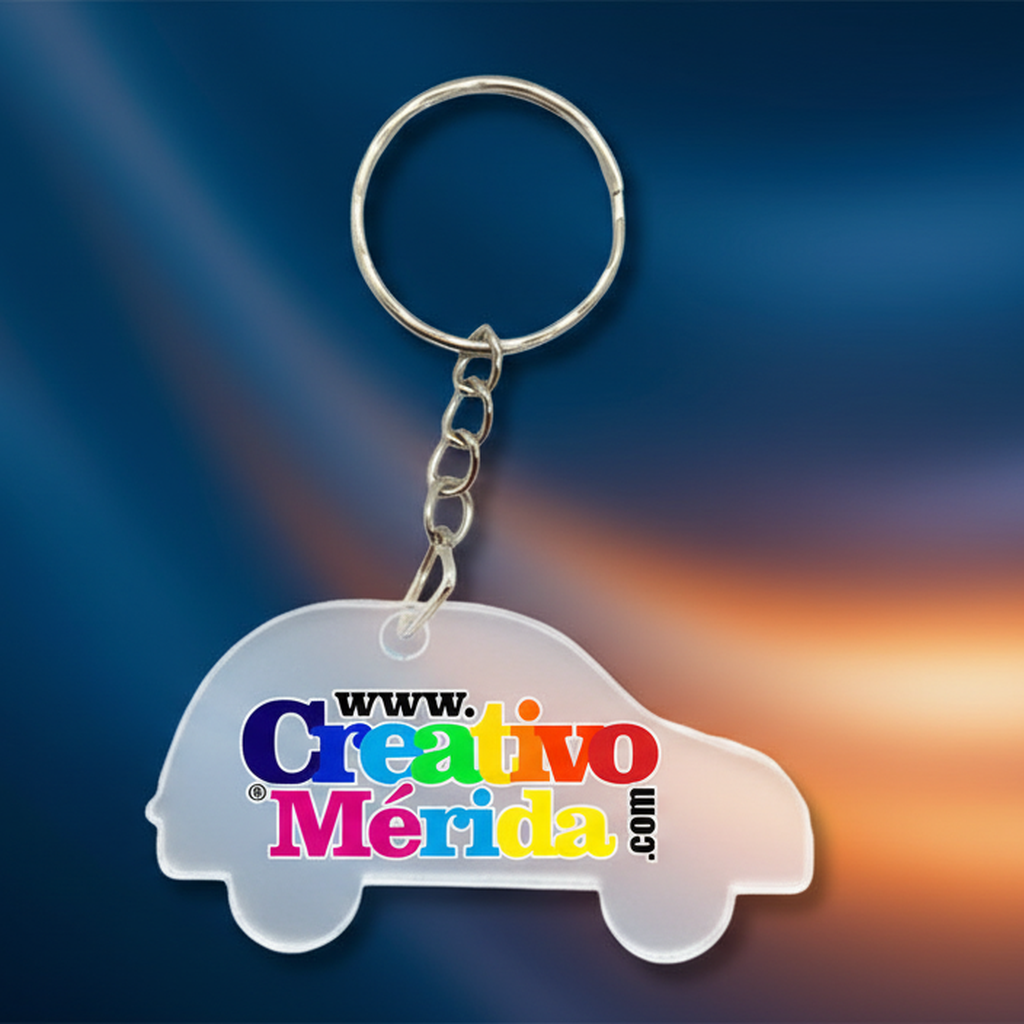 Vista previa 2 de Llavero Acrílico Carro Personalizado