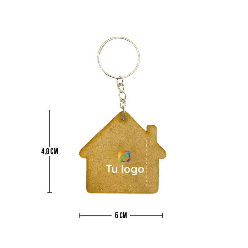 Vista previa de Llavero MDF de Casa 3