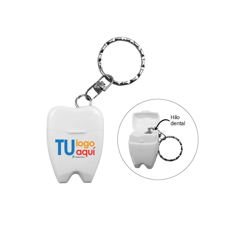 Llavero hilo dental dentist