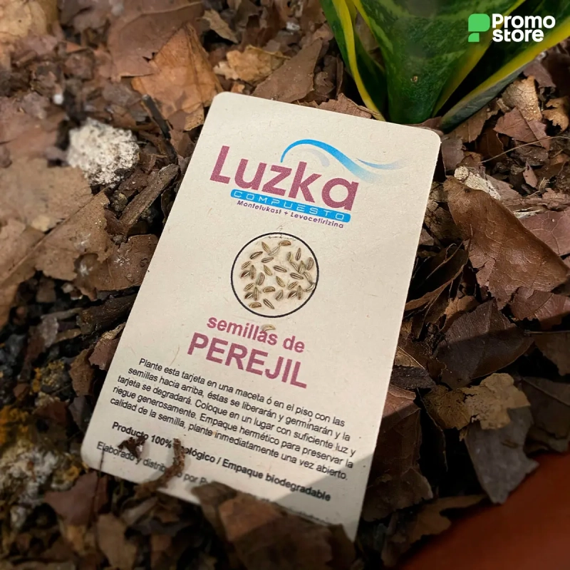 Vista previa de Tarjeta biodegradable con Semilla 4