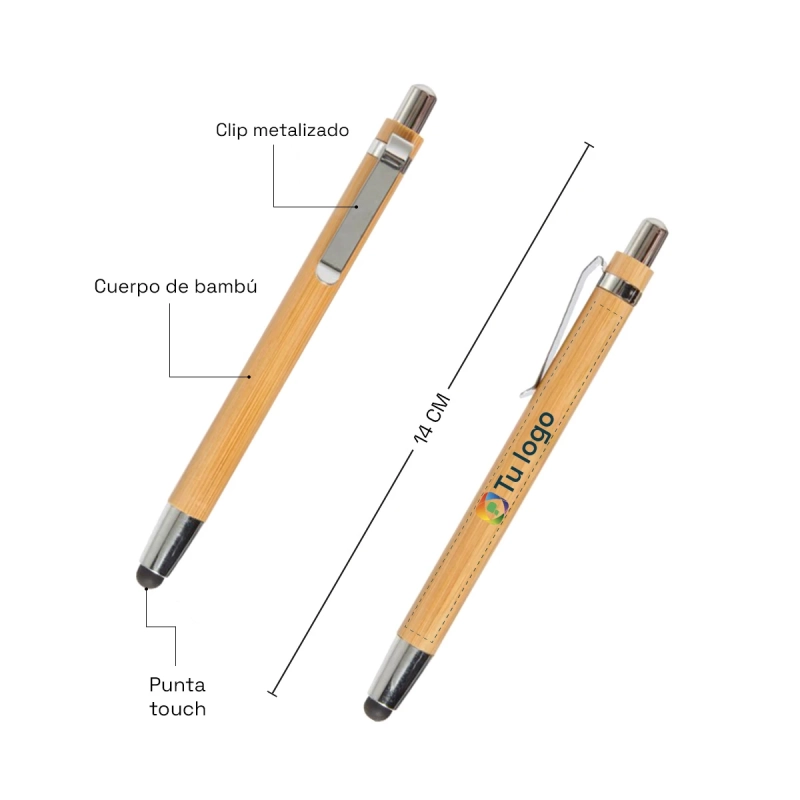 Vista previa de Bolígrafo de Bambú Vip Touch 6