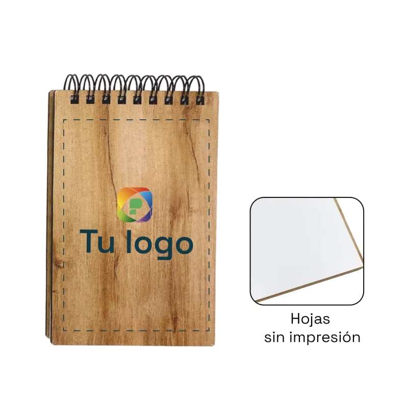 Mini Libreta Premium MDF laminado A6