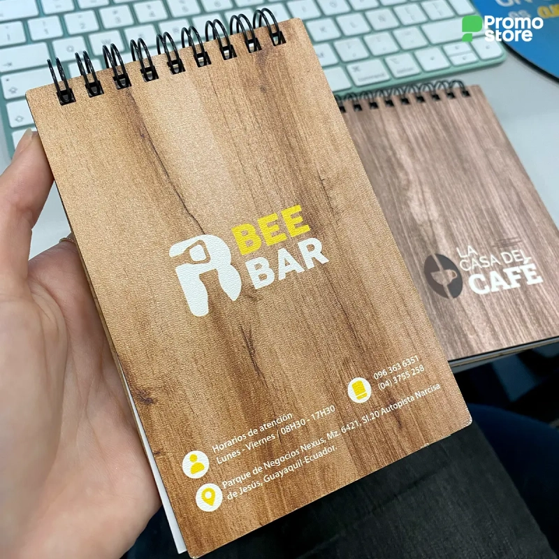 Vista previa de Mini Libreta Premium MDF laminado A6 2